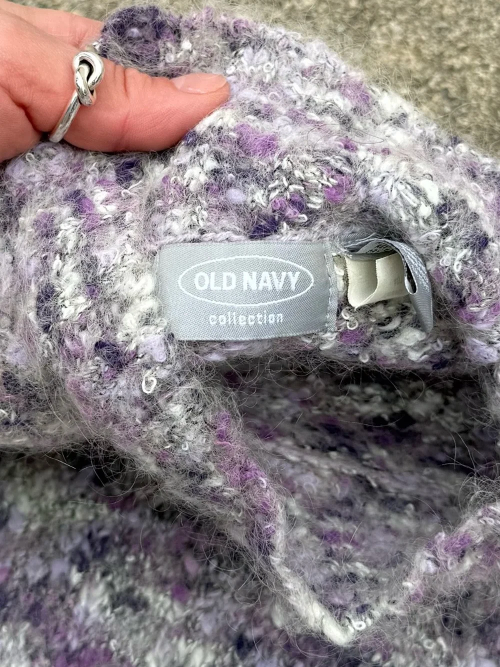 Vintage Old Navy Lavender Marled Turtleneck Sweater size S